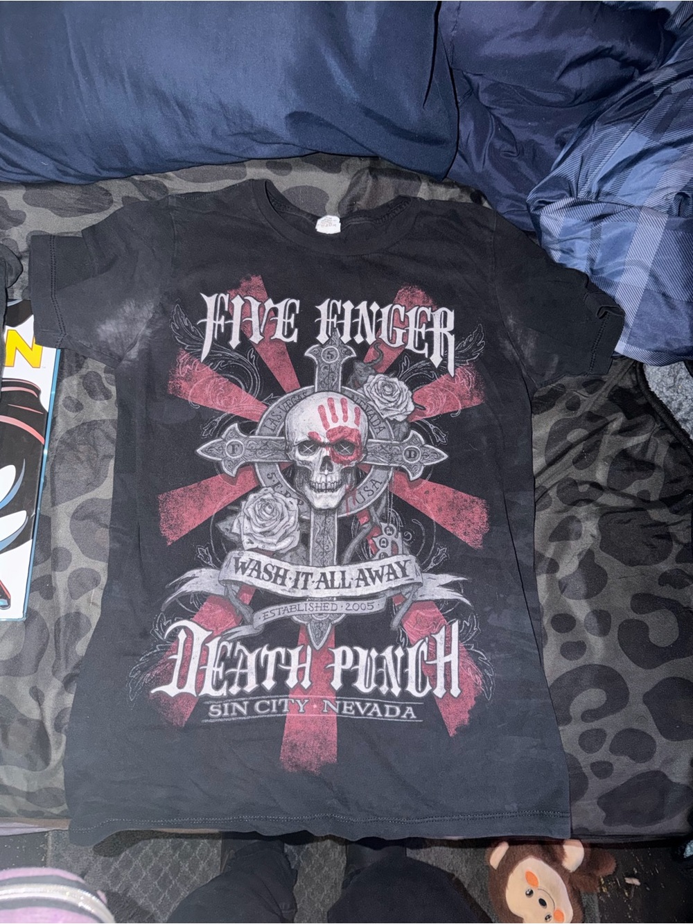 Woman’s or men’s five finger Death punch Black Graphic Band T-Shirt